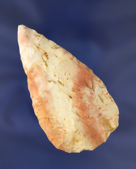 3 3/4" Multi-colored Flint Ridge Adena Blade found in Alexandria, Ohio.