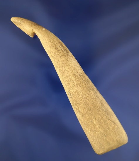 Rare Artifact! 5 1/8" ancient Atlatl hook made from antler found near Floyd Co.,  Indiana.