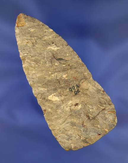 3 15/16" Coshocton flint Triangular Knife found in Ohio.