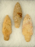 Set of 3 Adena Points from the frame of Norm Archer Adenas, pictured. Largest is 3 1/2