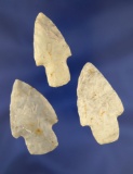 Set of 3 Adena Points from the frame of Norm Archer Adenas, pictured. Largest is 2 7/16