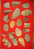 Shenango Cache! Set of 19 Flint Ridge Flint Blades 