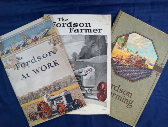 Set of 3 Fordson catalogs, Approx 6" x 9" each *See full description.