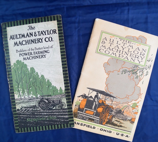 Two Aultman & Tailor Machinery Co brochures dated 1920 & 1024, 5 1/2" x 9"