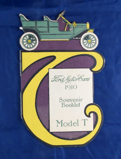 Ford Motor Cars 1910 Model T Souvenir Booklet, approx 5" x 8", Roberts-Toledo Auto Co