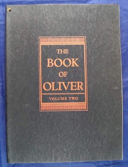 The Book of Oliver Volume Two, "October 24, 1935" written inside, 322 pages, black cover