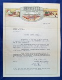 Birdsell Mfg Co., fold-out wagon brochure, typed letter on front - dated May 8, 1924
