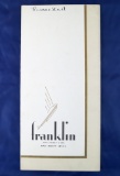 The 1930 Franklin Presentation color fold-out brochure