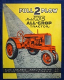 Allis-Chalmers Mfg Co tractor catalog featuring 