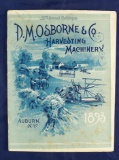 D.M. Osborne & Co Harvesting Machinery 1893 catalog, 40 pages