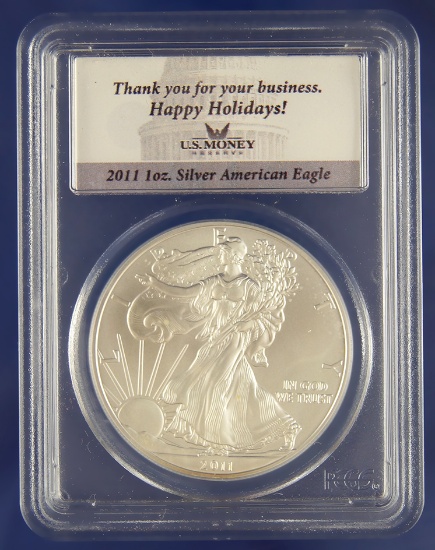 2011 American Silver Eagle BU in PCGS Holder