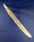 Very unique vintage bone letter opener with a highly detailed carving of an alligator 7 1/2