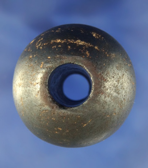 Rare! 2" diameter Hematite Ball Bannerstone found in Missouri  Ex. Kelly Chestnut collection.