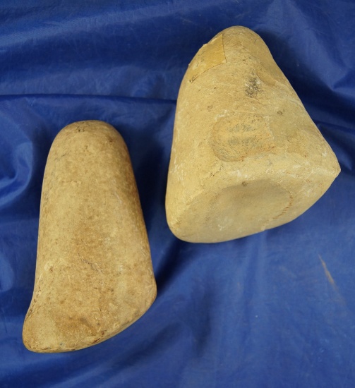 Pair of Pestles, largest is 5 1/8" found in Greenup Co., Kentucky by Judge Claxton.