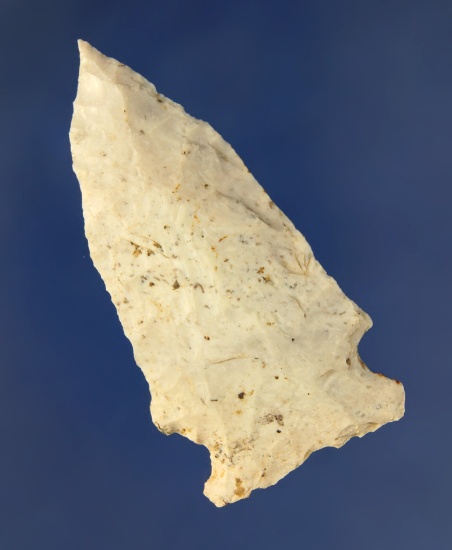 2 3/4" Burlington chert arrowhead with a needle tip found in Missouri