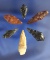 Set of six assorted Arrowheads, largest is 1 3/8