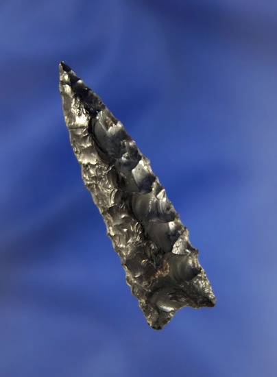 2 1/4" Humboldt made from Obsidian, found in Oregon.