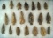 Group of 20 assorted Arrowheads, largest is 2 9/16