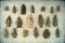Group of 19 assorted Arrowheads, found near the Cumberland River, Creelsboro, KY.