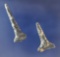 Pair of well defined Texas Drills, largest is 1 7/16