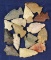 Set of 15 assorted Indiana Arrowheads, largest is 1 5/8