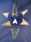 Set of seven Texas Triangle Points, largest is 1 3/4