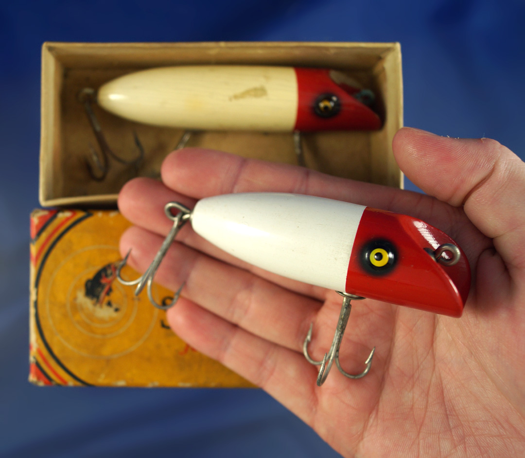 Pair of Vintage fishing lures: South Bend Bass