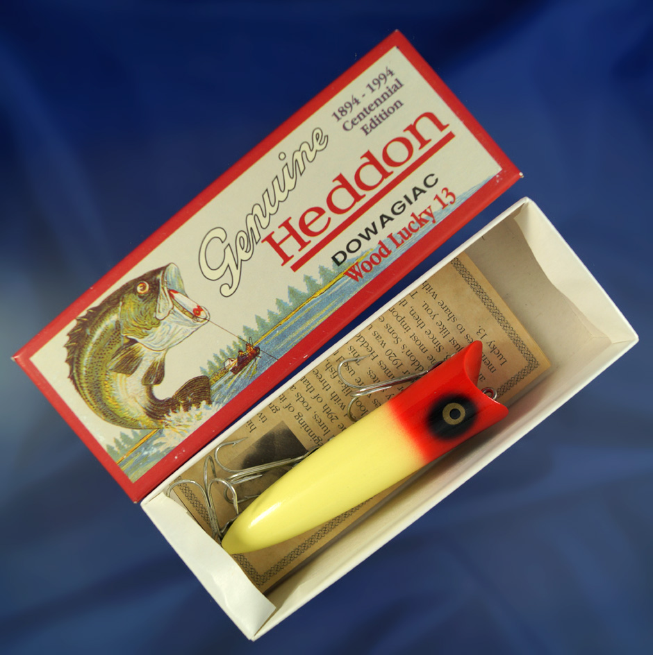 Vintage fishing lure: Heddon Dowagiac Lucky 13–
