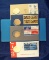 4 Different  Bicentennial Medals 1972, 1973, 1974, 1975 and a 1971 Sterling Silver Inauguration of t