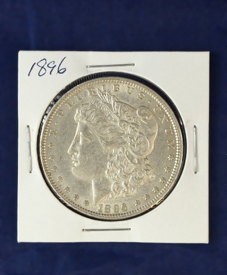 Nice 1896 Morgan Silver Dollar AU