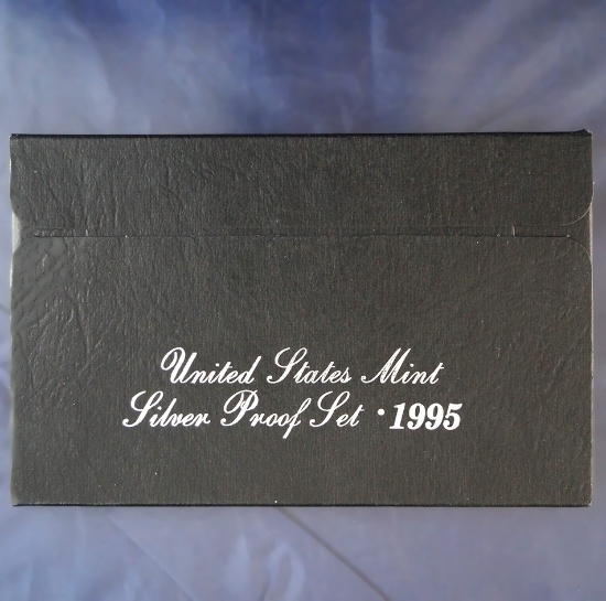 1995 Silver Proof Set in Original Box with COA