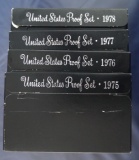 1975, 1976, 1977 and 1978 Proof Sets in Original Boxes