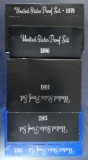 1979, 1980, 1981, 1982 and 1983 Proof Sets in Original Boxes,