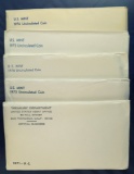 1971, 1973, 1974, 1975 and 1976 Mint Sets in Original Envelopes