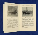 Vintage Automoble Advertising: Set of 7 small brochures:  two Saxon 
