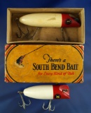 Pair of Vintage fishing lures: South Bend Bass Oreno in box and a Babe Oreno.