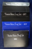 1972, 1977, 1978 and 1979 Proof Sets in Original Boxes