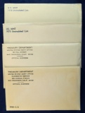 1965 Special Mint Set, 1971, 1973 and 1974 Mint Sets in Original Envelopes
