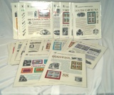 Stamps: 40 Different American Commemorative Panels 309 -325, 330 – 347, 359 – 361, 569 and 570