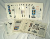 Stamps: 40 Different American Commemorative Panels 135 – 143, 540 – 568, 546A and 551A