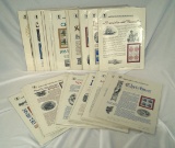 Stamps: 40 Different American Commemorative Panels 272 – 307 and 326 - 329