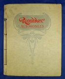 Vintage Automobile Advertising: Rambler Automobiles 1907 catalog, with cord binding
