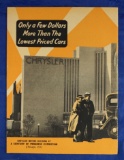 Vintage Automobile Advertising: Unique 1933 Dodge brochure with 