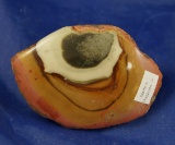 Mineral Specimen: Beautiful bull's-eye agate found in Madagascar. 2 11/16