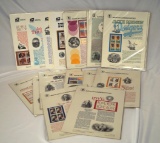 Stamps: 38 Different American Commemorative Panels 158 – 182 and 436 – 450
