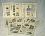 Stamps: 41 Different American Commemorative Panels 216 – 255 and 308