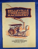 Vintage Farm Advertising: Belleville Threshing Machinery mfg by Harrison Machine Works catalog, 24 p