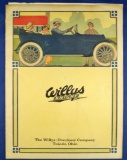 Vintage Automobile Advertising: Willys Overland Model 84 catalog, 16 pages, color, circa 1920's