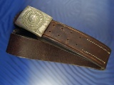 Militaria: German leather belt 