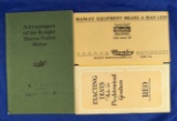 Vintage Automobile Advertising: Set of 3 automotive information booklets:  Reo 